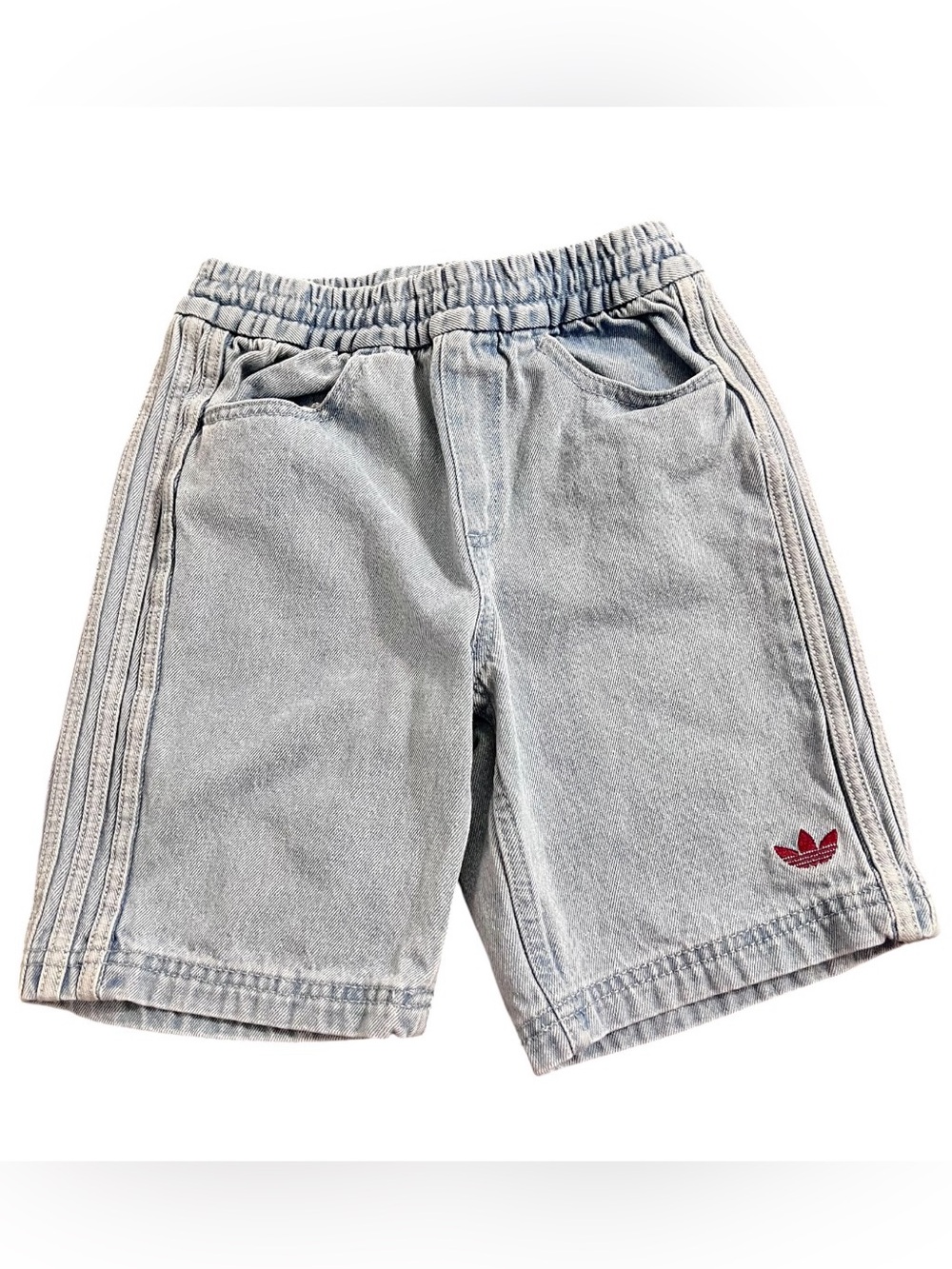 Adidas Originals x Minecraft Kids Denim Shorts – XS 7–8Y
